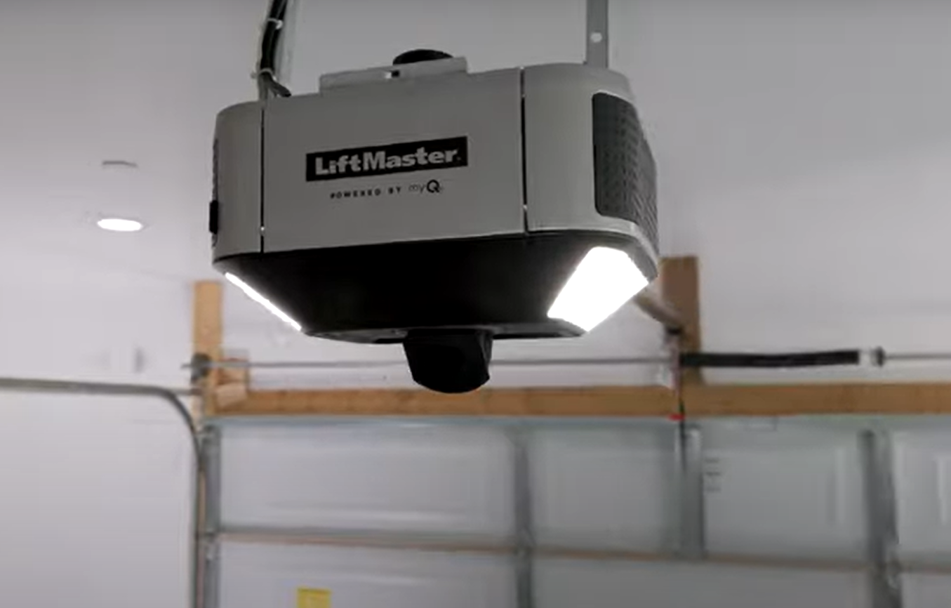 Technician performing garage door opener repair in Gahanna, Ohio for reliable and efficient service.